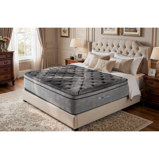 Sunvega 15" Pure Ice Eurotop Ultra Plush Queen Mattress for Cooler Sleeping