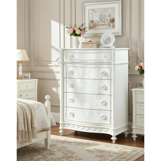 Sunvega Transitional Oval Tilt Mirror with Beveled Edge and Storage Drawer