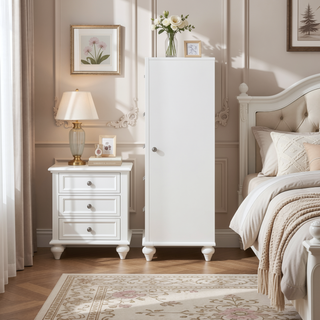 Sunvega Glittering Five-Drawer Dresser with Crystal Hardware for Bedroom