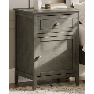 Sunvega Bright Yellow Fully Assembled Nightstand with Drawer for Small Spaces