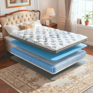 Sunvega Diamond Soto Cooling Copper Conforming Hybrid Luxurious Euro-Top Mattress