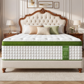Sunvega 12 Inch King Size Hybrid Mattress with Gel Memory Foam and Pocket Springs