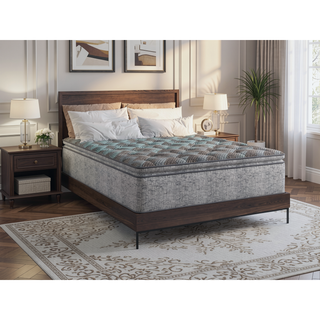 Sunvega 12" Hybrid Euro Top Mattress with Cooling Support Plush Comfort Queen