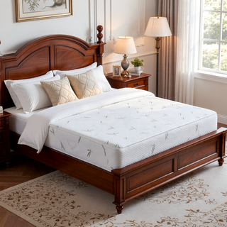 Sunvega 8-Inch Dual Layer Memory Foam Mattress with Bamboo Infused Cover Queen