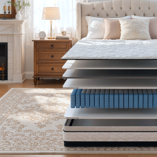 Sunvega 14 Inch Hybrid Cooling Gel Memory Foam and Pocket Spring Mattress