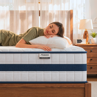 Sunvega 12 Inch King Hybrid Mattress with Cooling Memory Foam and Pocket Coils for Motion Isolation