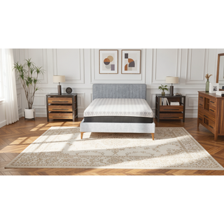 Sunvega Copper Infused Hybrid 14 Inch Plush King Mattress with Cooling Cover