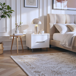 Sunvega Floating Nightstand with Handy Drawer and Surface for Bedroom Storage