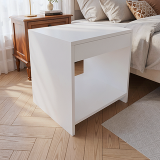 Sunvega Wenge Nightstand with Open Storage for Books and Décor