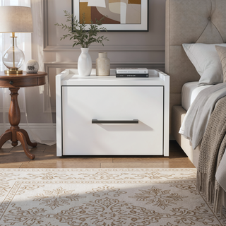 Sunvega Floating Nightstand with Accessible Storage Drawer and Versatile Top Surface