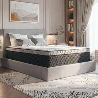 Sunvega Ultra Cooling Copper Infused Hybrid Mattress with Euro-Top and Dynamic Edge Coils