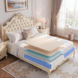 Sunvega Ultra Cooling Copper Infused Hybrid Mattress with Euro-Top and Dynamic Edge Coils