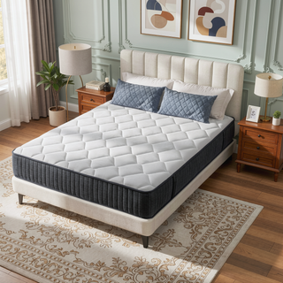 Sunvega King Size Cooling Gel Memory Foam Hybrid Mattress with Pocket Springs for Medium Firmness