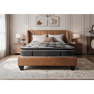 Sunvega Plush Euro Top Hybrid Pocket Coil Full Size Mattress in a Box