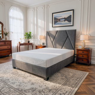 Sunvega 8 Inch Cooling Copper Infused Memory Foam Mattress Full Size with Breathable Cover