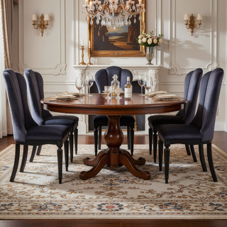 Sunvega Glam Style 2pc Side Chair with Upholstered Seat and Fluted Legs for Dining Room