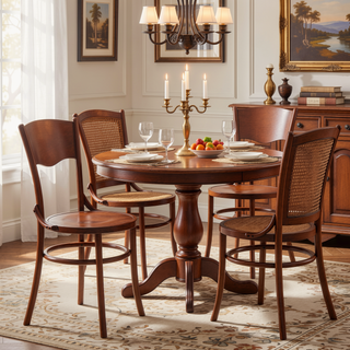 Sunvega Solid Wood Dining Chairs Set of 2 Fully Assembled for Dining Room and Living Room