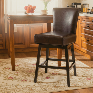 Sunvega Soft Upholstered Swivel Chair with Wooden Legs for Living Room