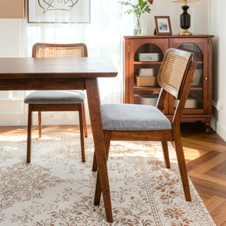 Sunvega Orange Velvet Dining Chair Set of 2 with Armless Design and Solid Wood Frame