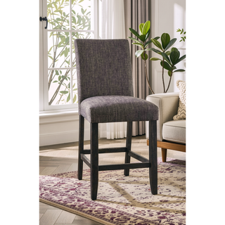 Sunvega Gray Rustic Style Counter Height Chair with Padded Fabric Seat and Backrest