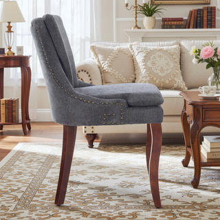 Sunvega Modern Dining Chairs Set of 2 with Double-Layer Cushioning and Mid Back