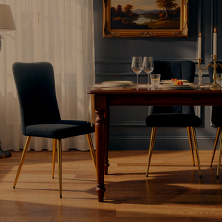 Sunvega Modern White Teddy Wool Dining Chair with Gold Plated Metal Legs for Living Room