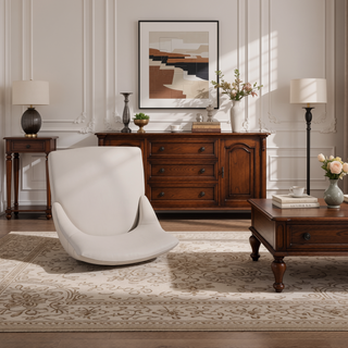 Sunvega Modern Upholstered Dining Chairs Set of 2 in Tan Faux Leather