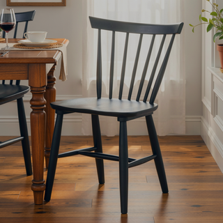 Sunvega Mid-Century Modern Dining Chairs with Spindle Back and Shaker Legs