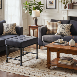 Sunvega Brantley Gray Velvet Upholstered Bench with Memory Foam Cushion