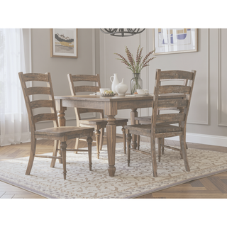 Sunvega Sandstone Buff Ladderback Dining Chairs in a Set of 2
