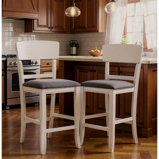 Sunvega Modern Gray Rubber Wood Dining Table with Two Built-in Storage Shelves