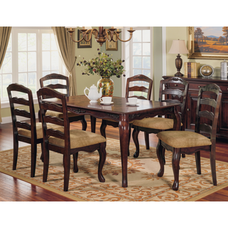 Sunvega Transitional Style Dining Chairs with Padded Seats and Ladder Back Design