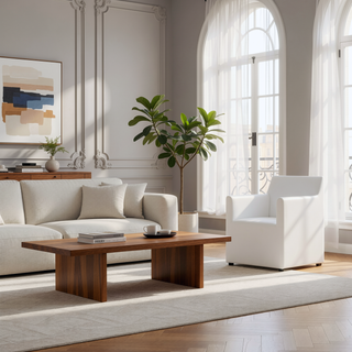 Sunvega Modern Dining Chair in Luxurious Faux Leather for Dining Room