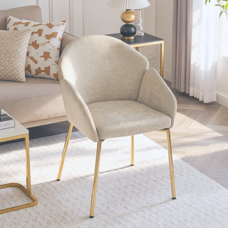 Sunvega Modern Upholstered Dining Chair Set of 2 with Comfortable Seat