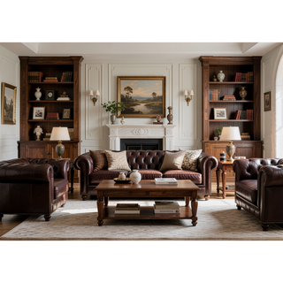 Sunvega Modern Brown Velvet Upholstered Counter Height Chairs with Quilted Stitching