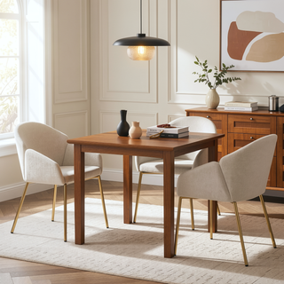 Sunvega Modern Upholstered Dining Chair Set of 2 with Comfortable Seat