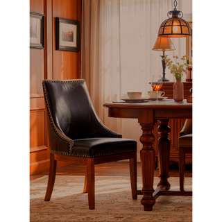 Sunvega Brown Finish Rectangular Dining Table with Thick Acacia Wood Top