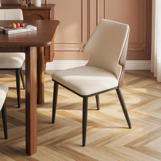 Sunvega Modern Gray and White Dining Chairs Set of 2 for Contemporary Home