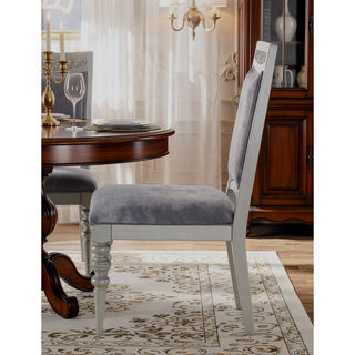 Sunvega Extendable Dining Table with Removable Leaf and Sparkling Rhinestone Inlays