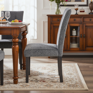 Sunvega Grey Dining Chairs Set of 2 with Durable Construction and Easy Cleaning