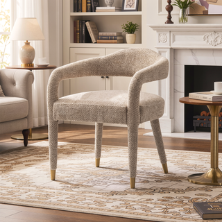 Sunvega Mid-Century Modern Accent Chair with Upholstered Legs for Living Room