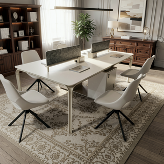 Sunvega Modern PU Leather Swivel Dining Chairs Set of 2 with Auto-Return and High Back