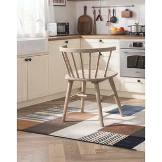 Sunvega Mid-Century Modern Dining Chairs with Spindle Back and Shaker Legs