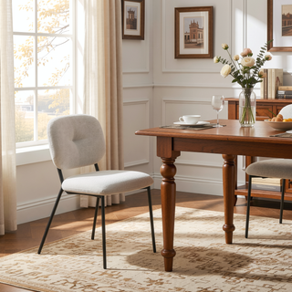 Sunvega Modern Bamboo Plywood Dining Table with Sleek Design for Contemporary Living