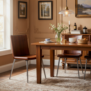 Sunvega Contemporary Dining Accent Chair with Swivel and Tufted Faux Leather Seat