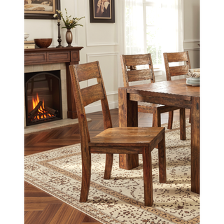 Sunvega Industrial U-Shape Metal Legs Walnut Black Finish Two Tone Design Bench