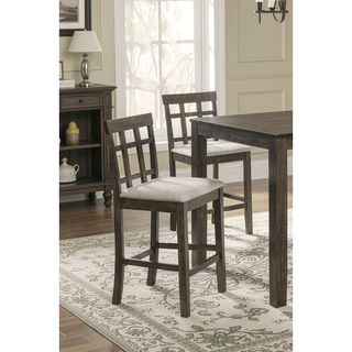 Sunvega Contemporary Gray Finish Rectangular Dining Table Seating Six