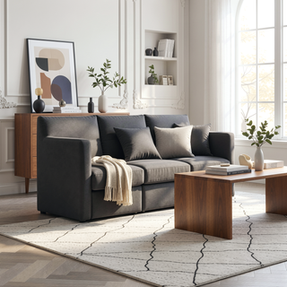 Sunvega Modern Dining Chair in Luxurious Faux Leather for Dining Room