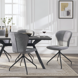 Sunvega Cyrine Modern Dining Room Accent Chairs Set of 2 with Faux Leather