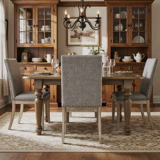 Sunvega Traditional Style Wood Framed Bench with Nailhead Trim and Rustic Brown Finish